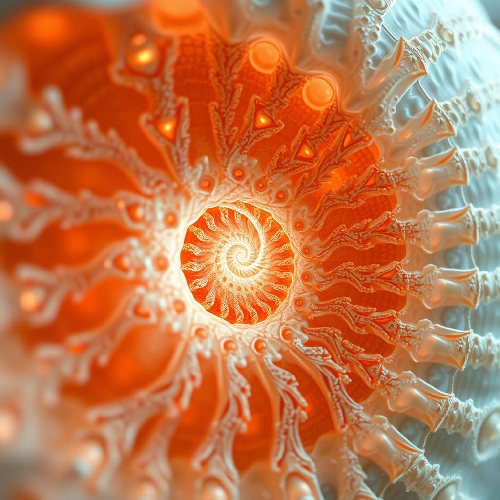 Biopunk World with Intricate Radiolaria Fractals