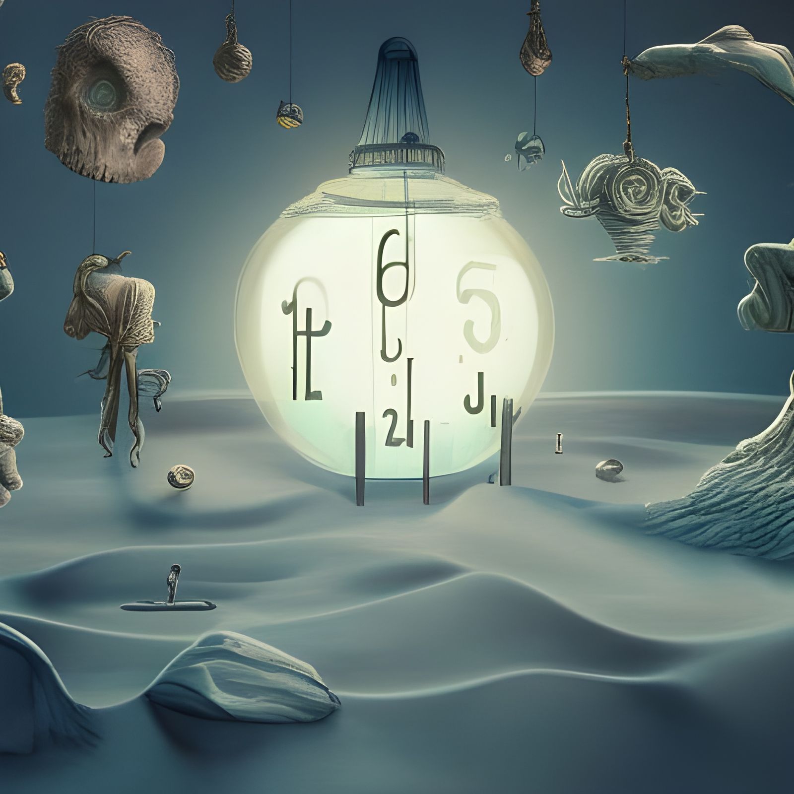 Hourglass of Time: A Symbolic Digital Art Piece