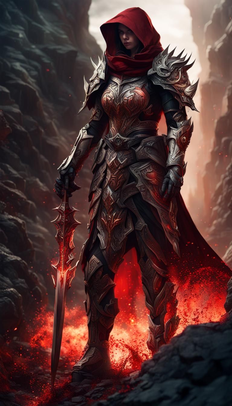 Elemental Tactician in Red Graphite Armor