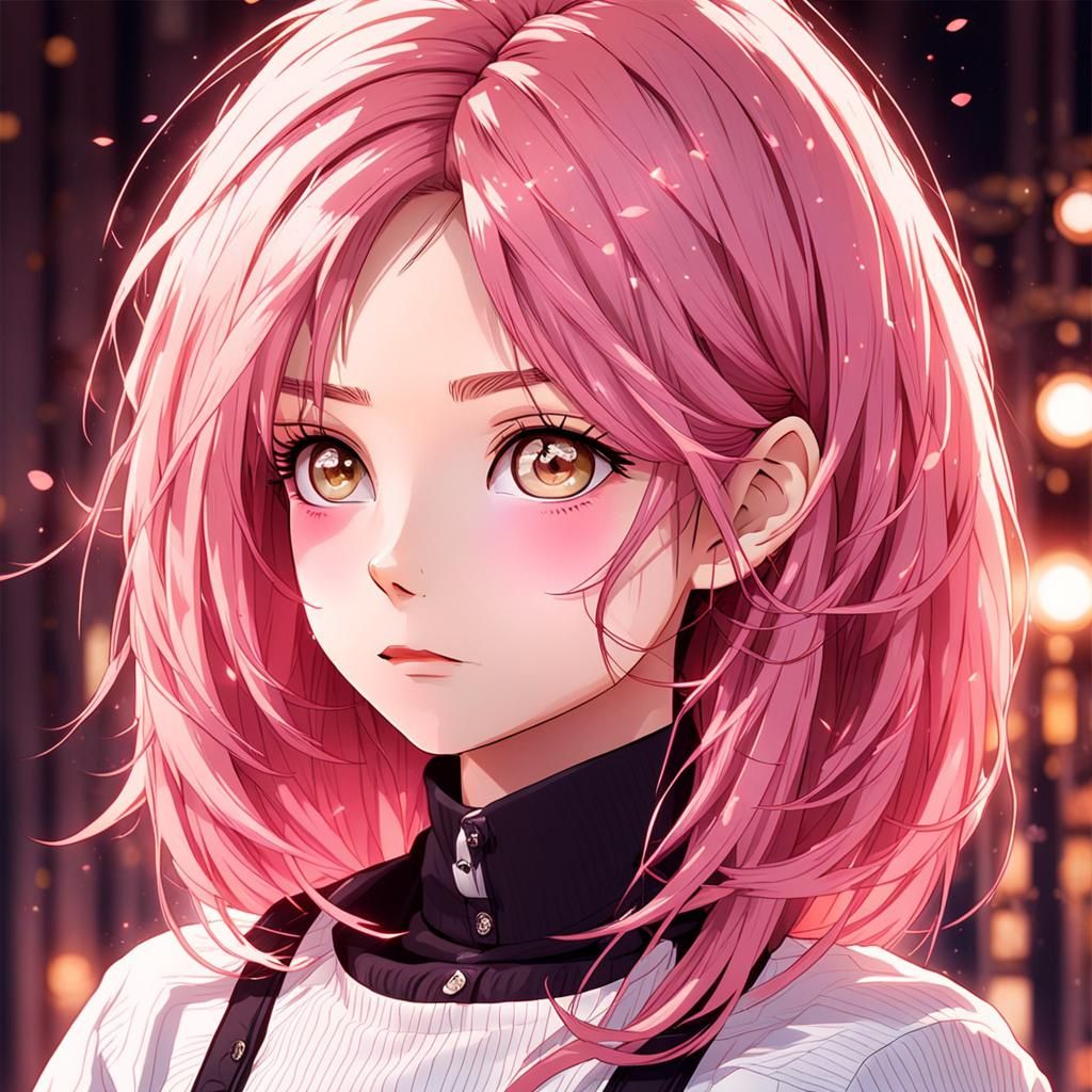 Anime Girl in UA Uniform, Manga Scan Style