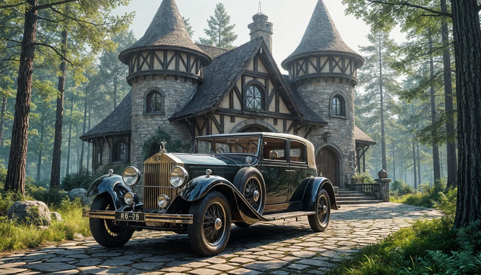 1924 Rolls Royce at Elven Forest Cottage