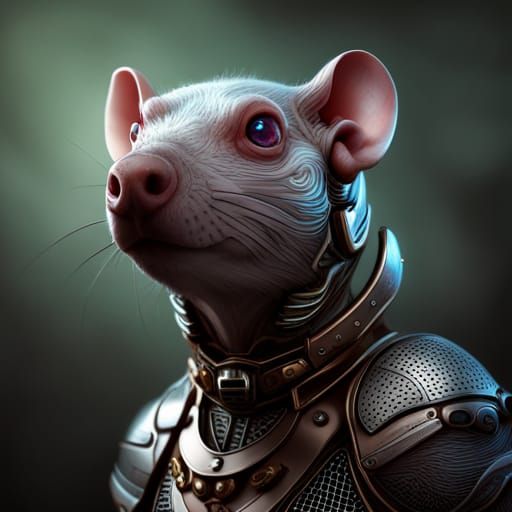 Fantasy Humanoid Rat with Intricate Details