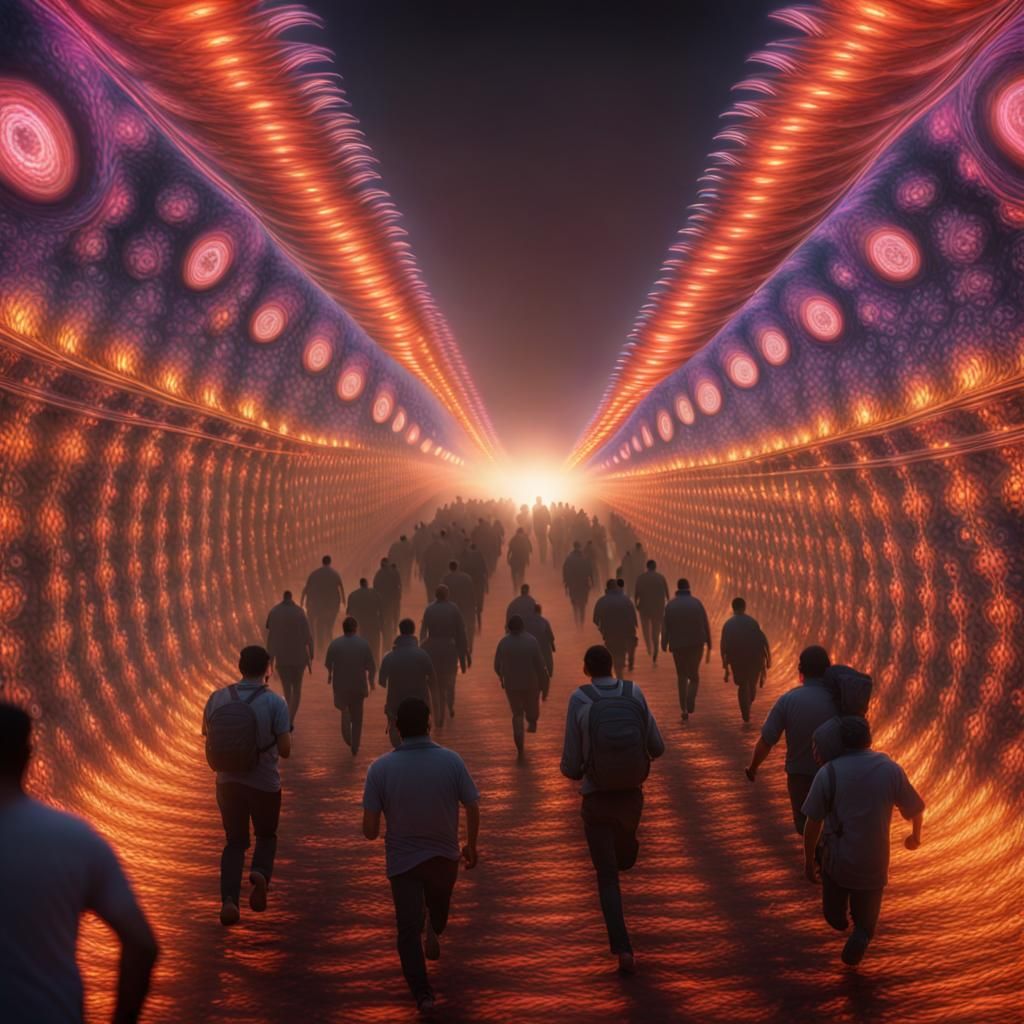 Hyperrealistic Border Crossing: Psychedelic Art in Unreal En...