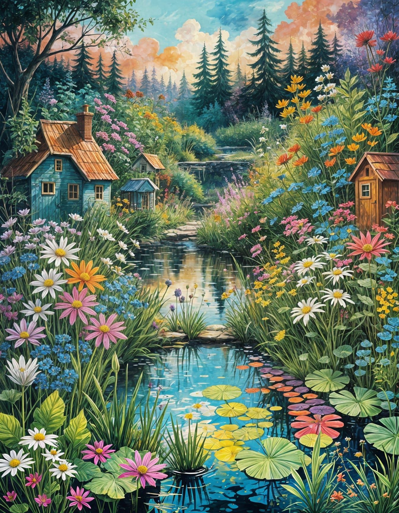 Rotoscoped Silhouette in Midnight Thunderstorm, Alex Grey St...