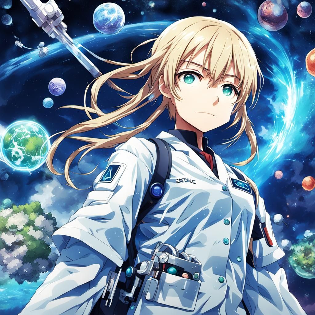 Anime Style Science Illustration