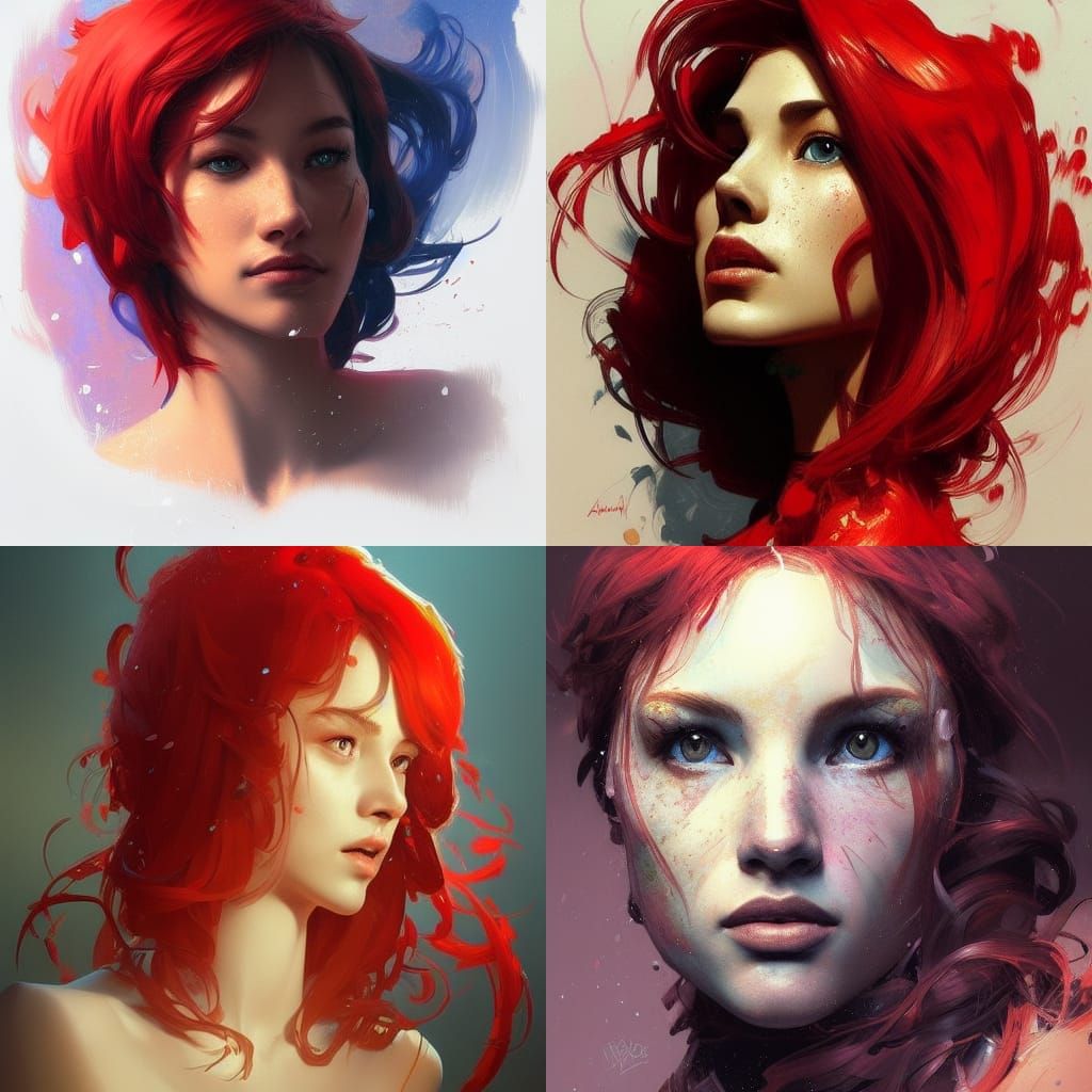 Hyperdetailed Elmo Portrait in Art Nouveau Style