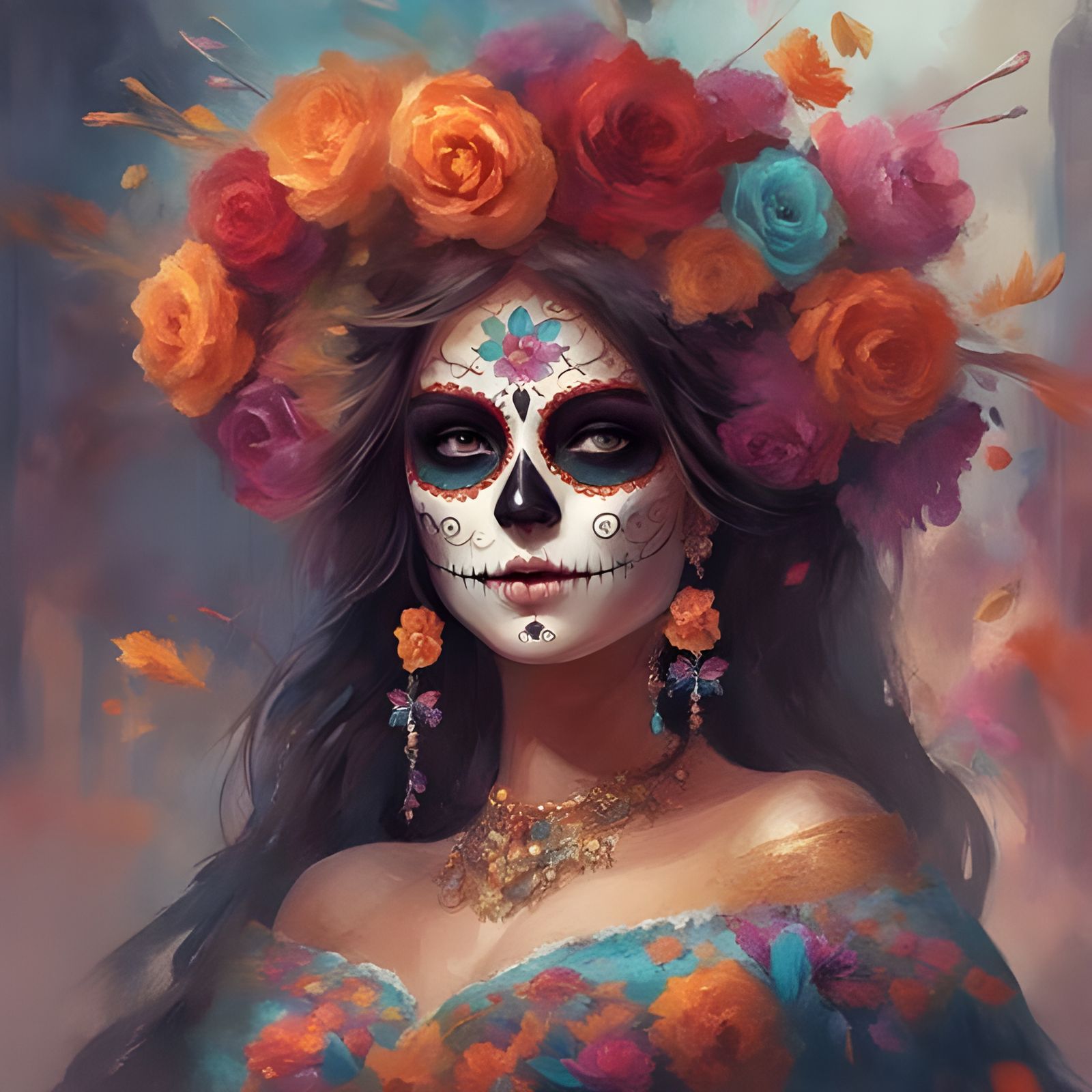 Dia de los Muertos Parade: A Royo-Inspired Beauty