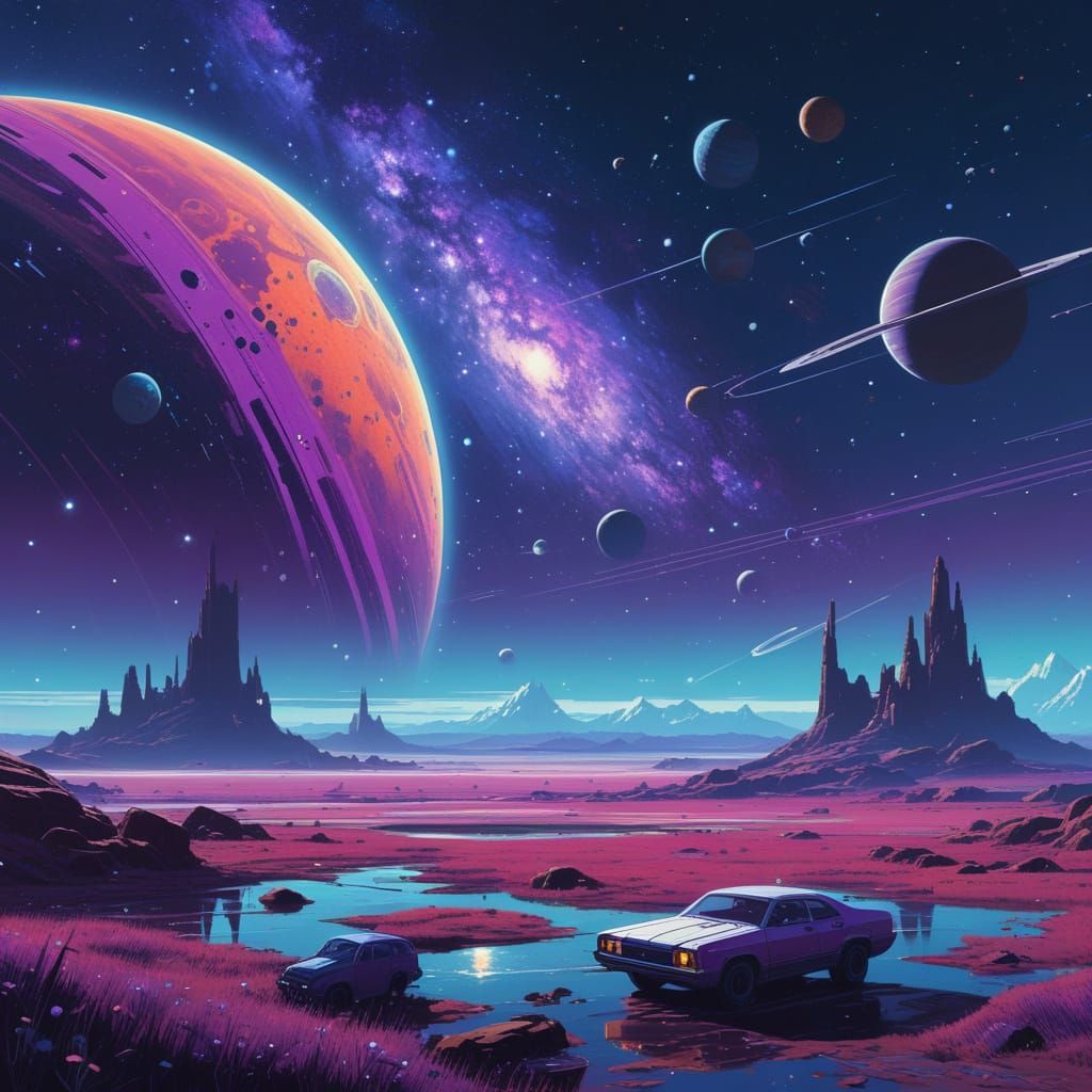 Galactic Dreamscape in Cosmic Style