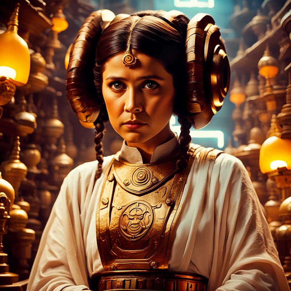 Steampunk Leia Cinematic Film Still