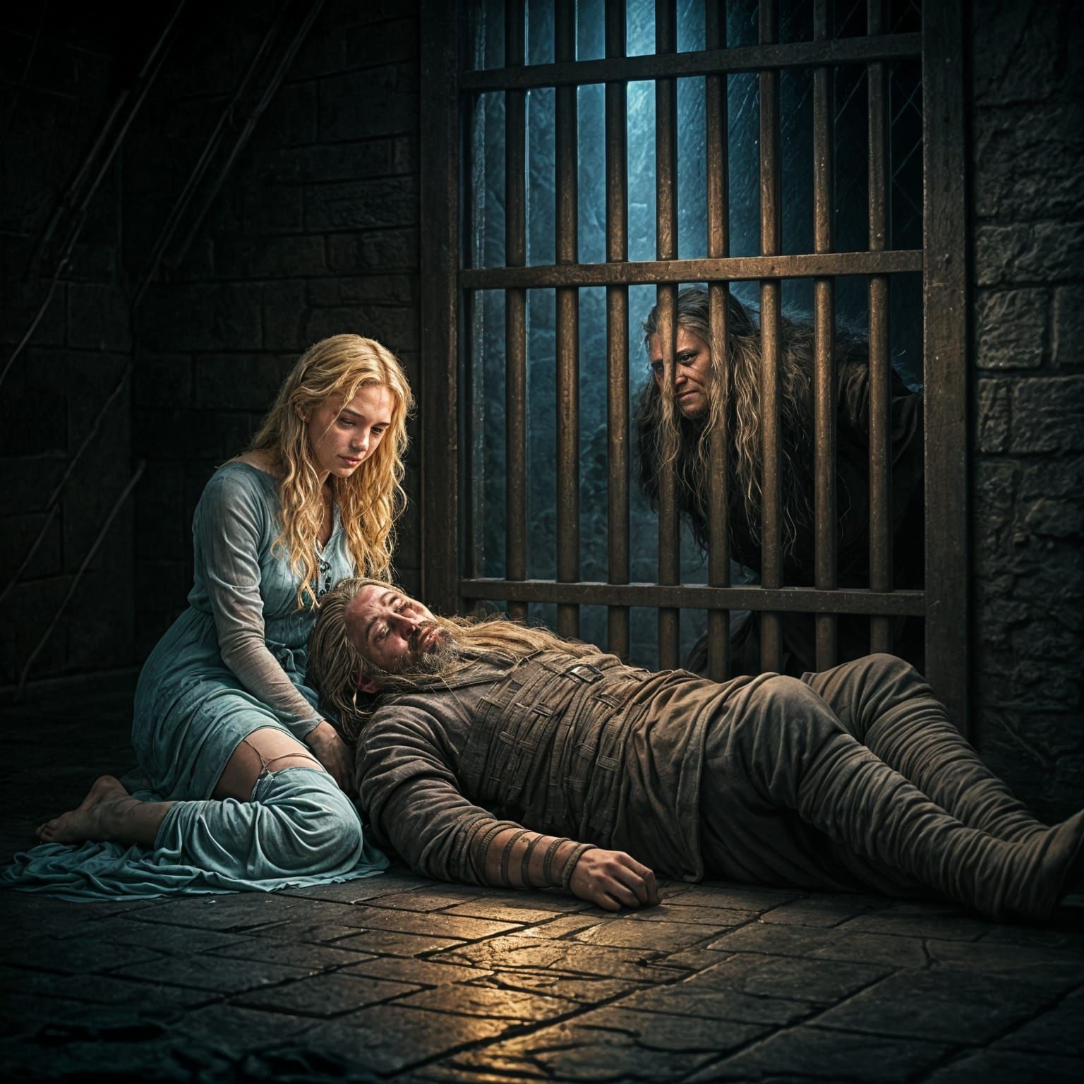 Viking Warrior in Castle Prison