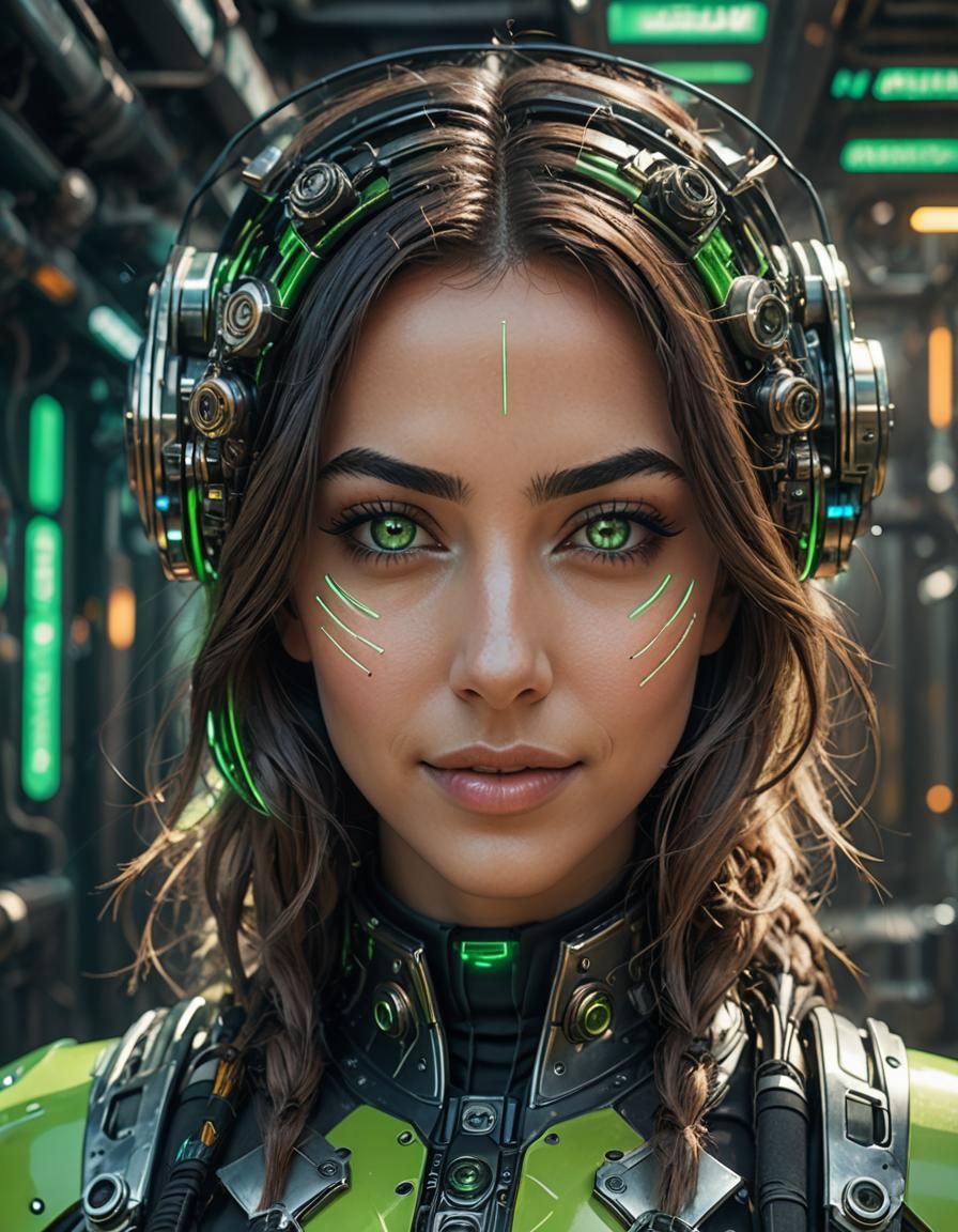 Android Girl: Emotional Futuristic Sci-Fi Photography