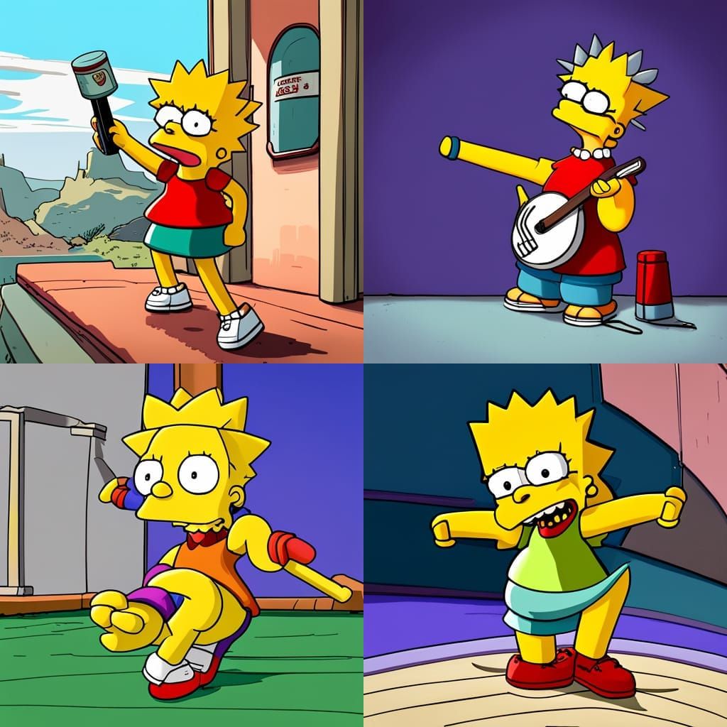 Lisa Simpson Dabbing