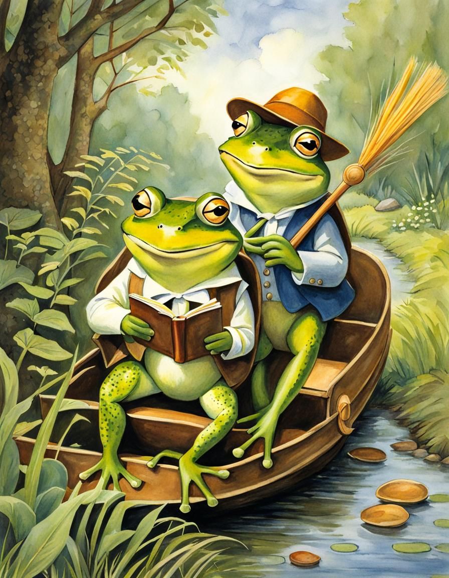 Frogs on a Boat: Storybook Illustration