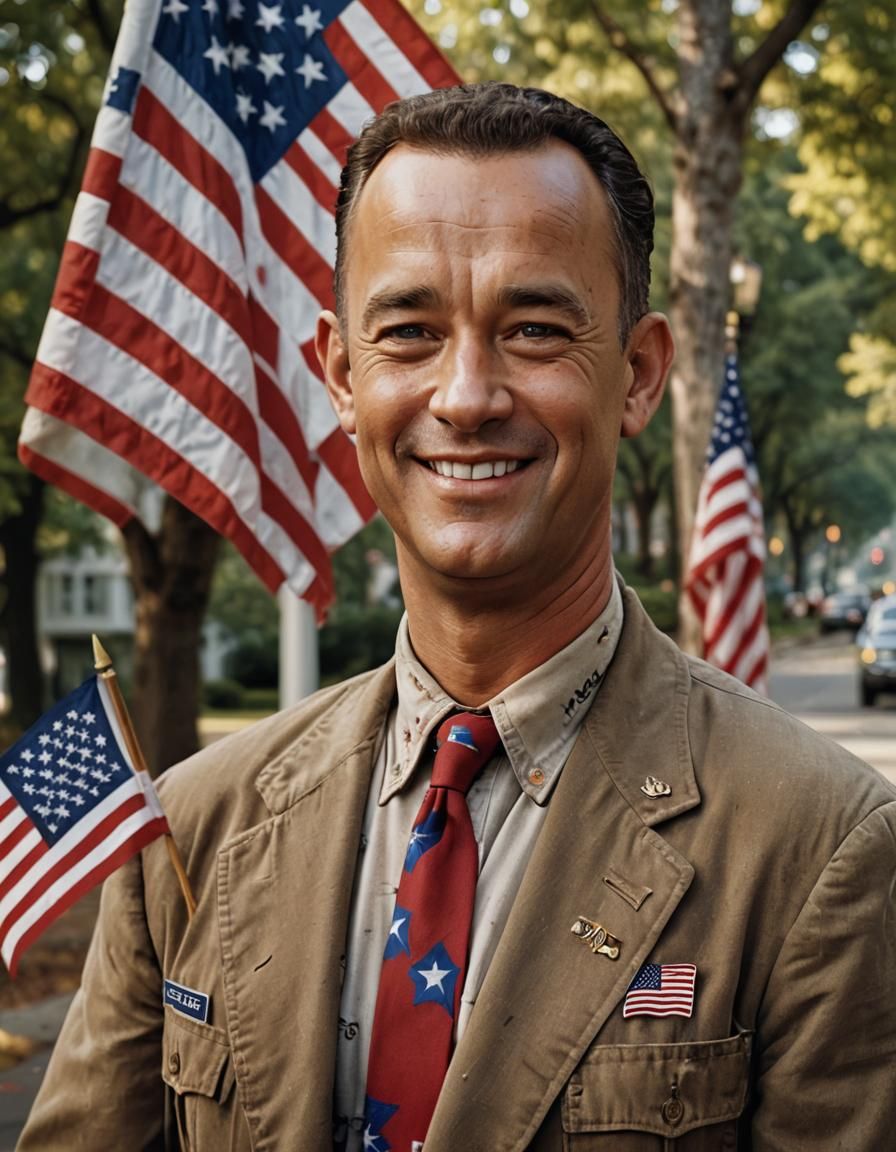 Forrest Gump Presidential Campaign Portrait