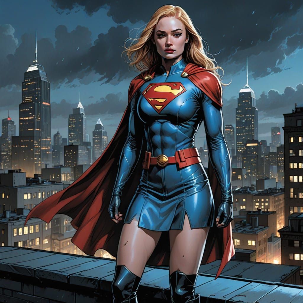 Sophie as Supergirl
