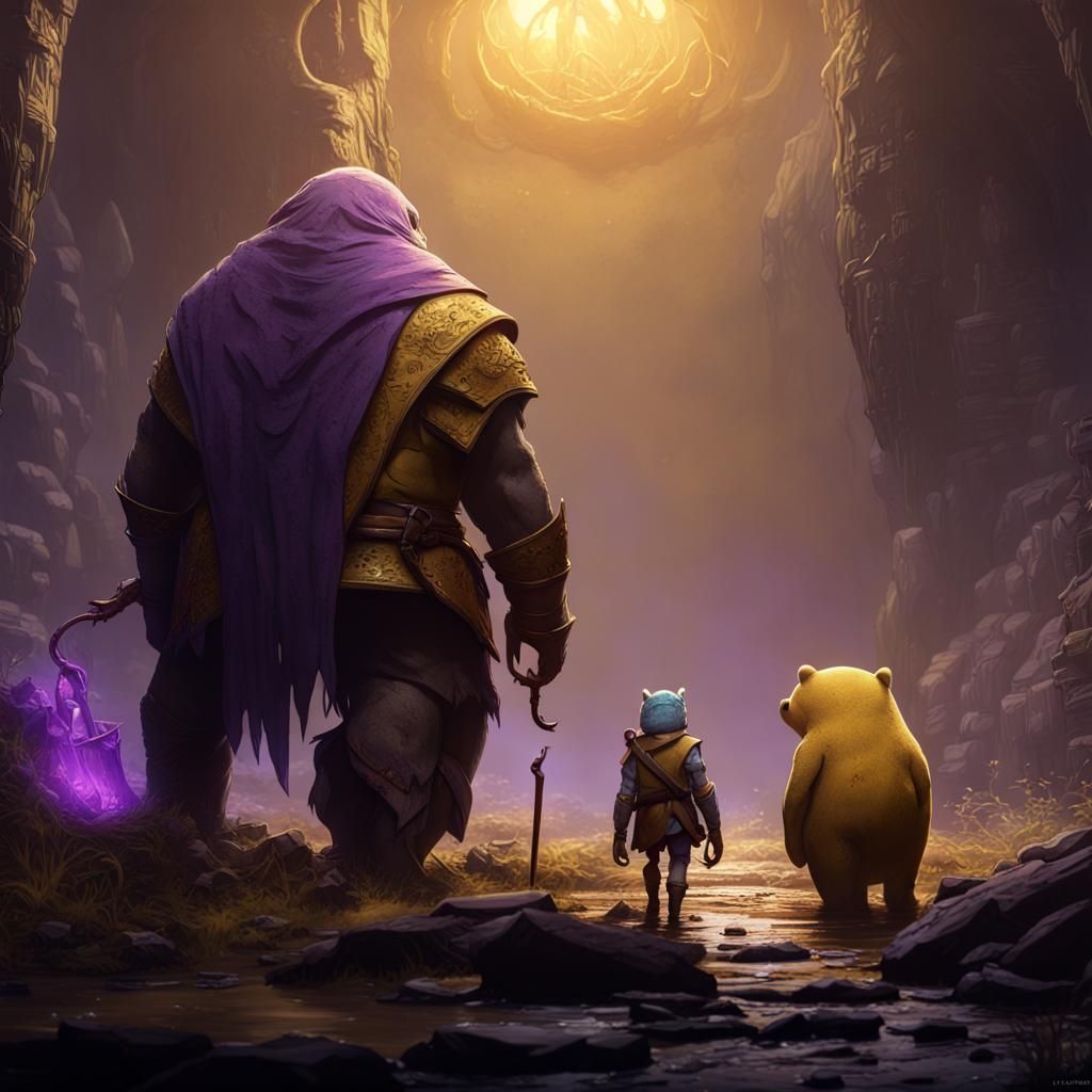 Jake and Finn in Elden Ring: Dark Fantasy Art