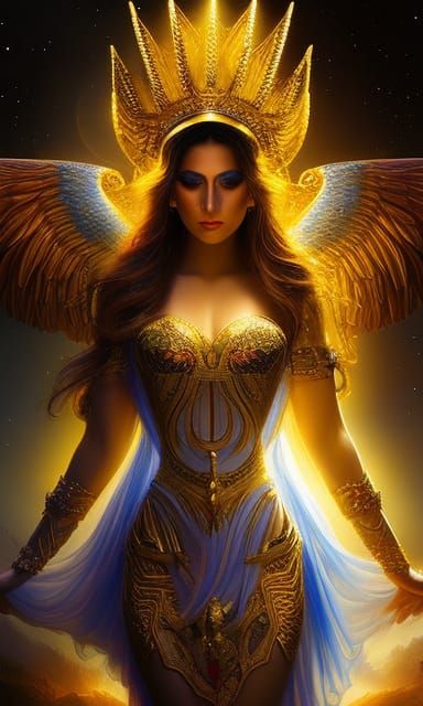 Goddess Isis Portrait in Hyperrealistic Digital Art