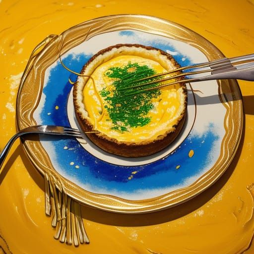 Surreal Macro Still Life with Cheese Strings