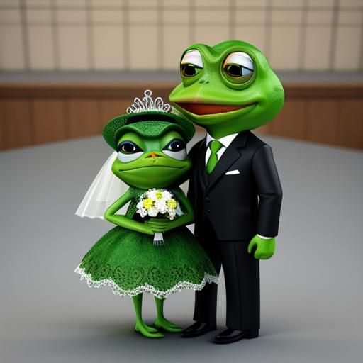 PEPA AND PEPE FROGS WEDDING