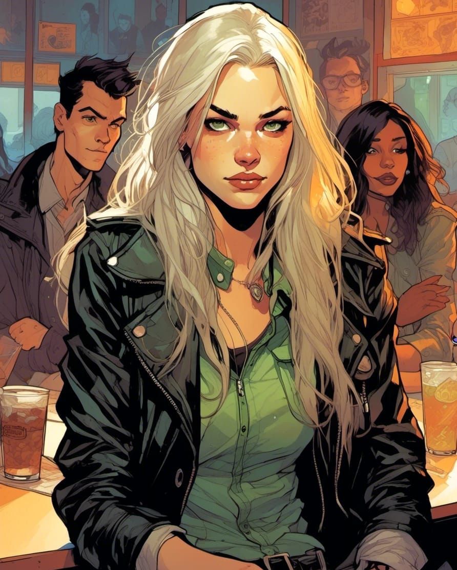 Estonian Vampire Girl in High School Cafeteria