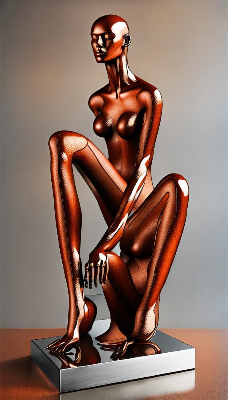 Sculptures of Loss and Fear in Chrome, Copper, Iron