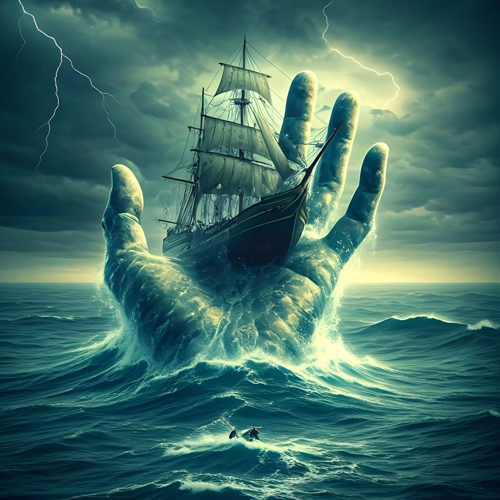 The hand of the storm