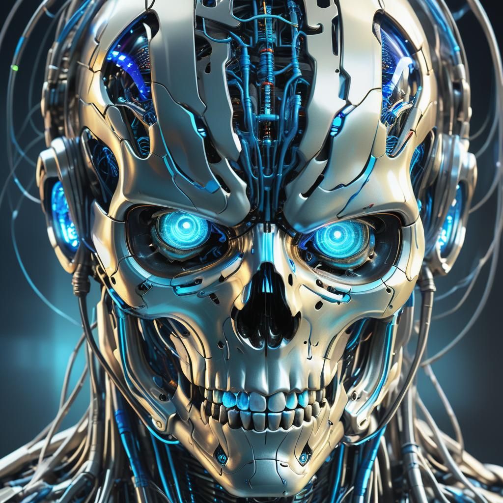 Android Neural Network: Sci-Fi Concept Art