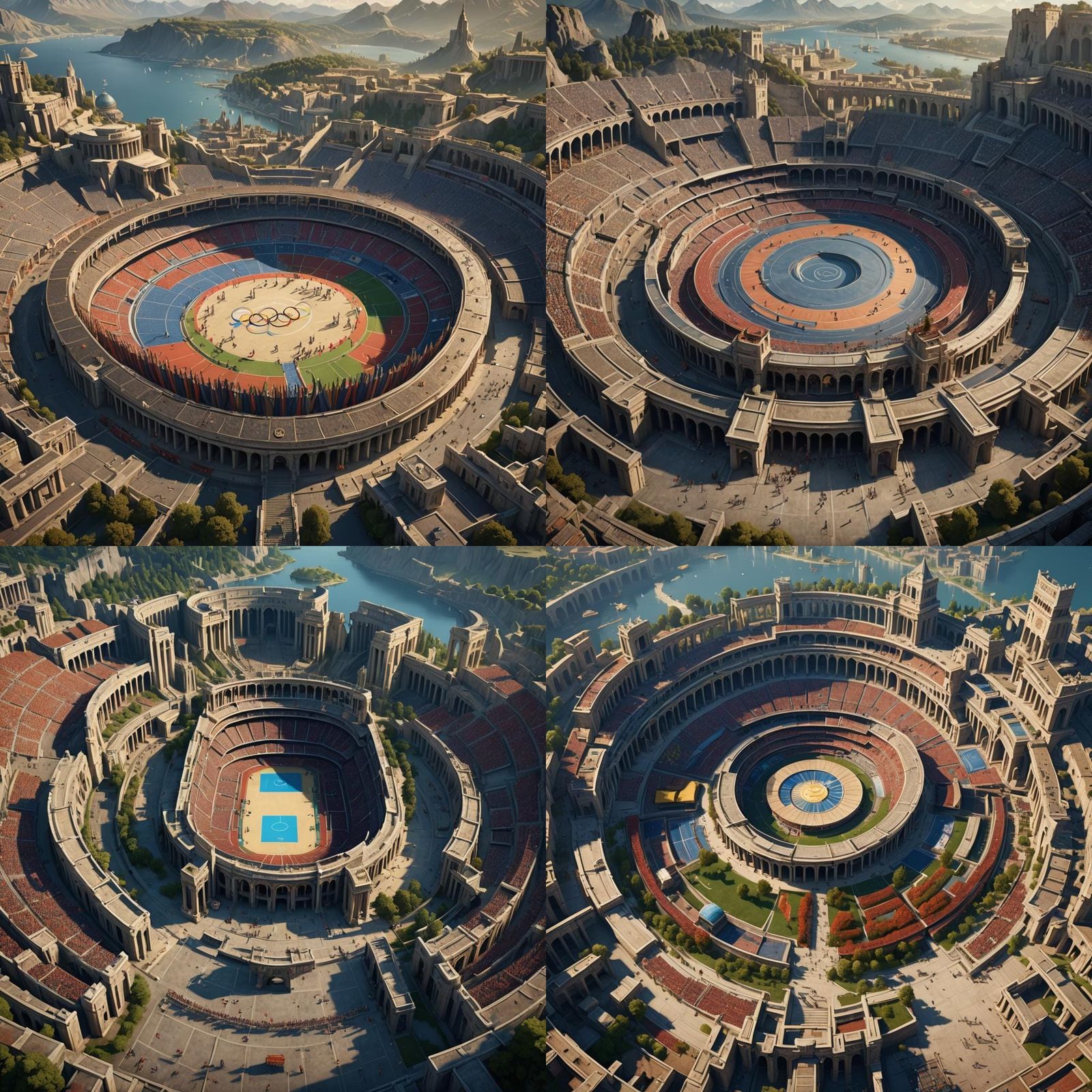 Olympic Games at the Coliseum: Fantasy Concept Art