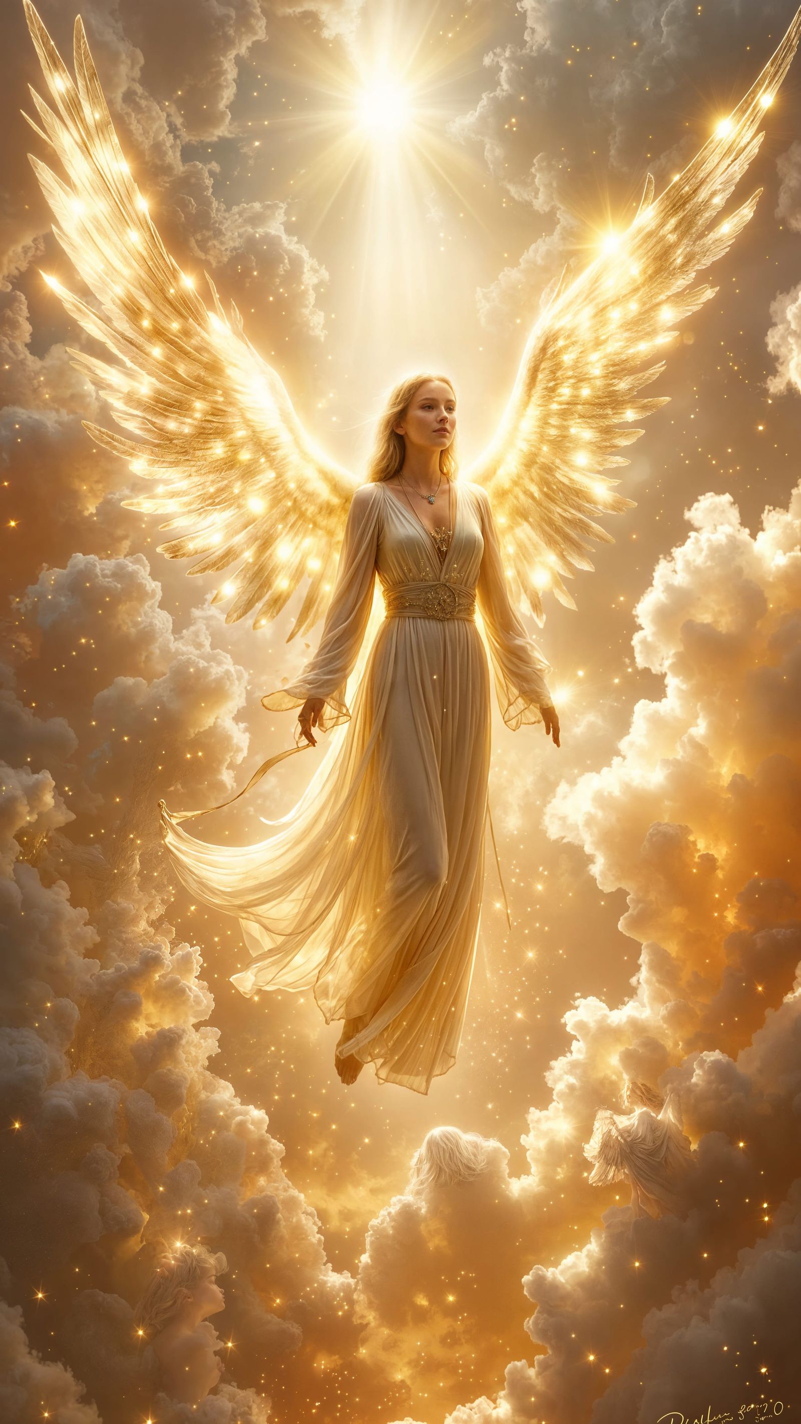 Radiant Angel Descending From Heaven