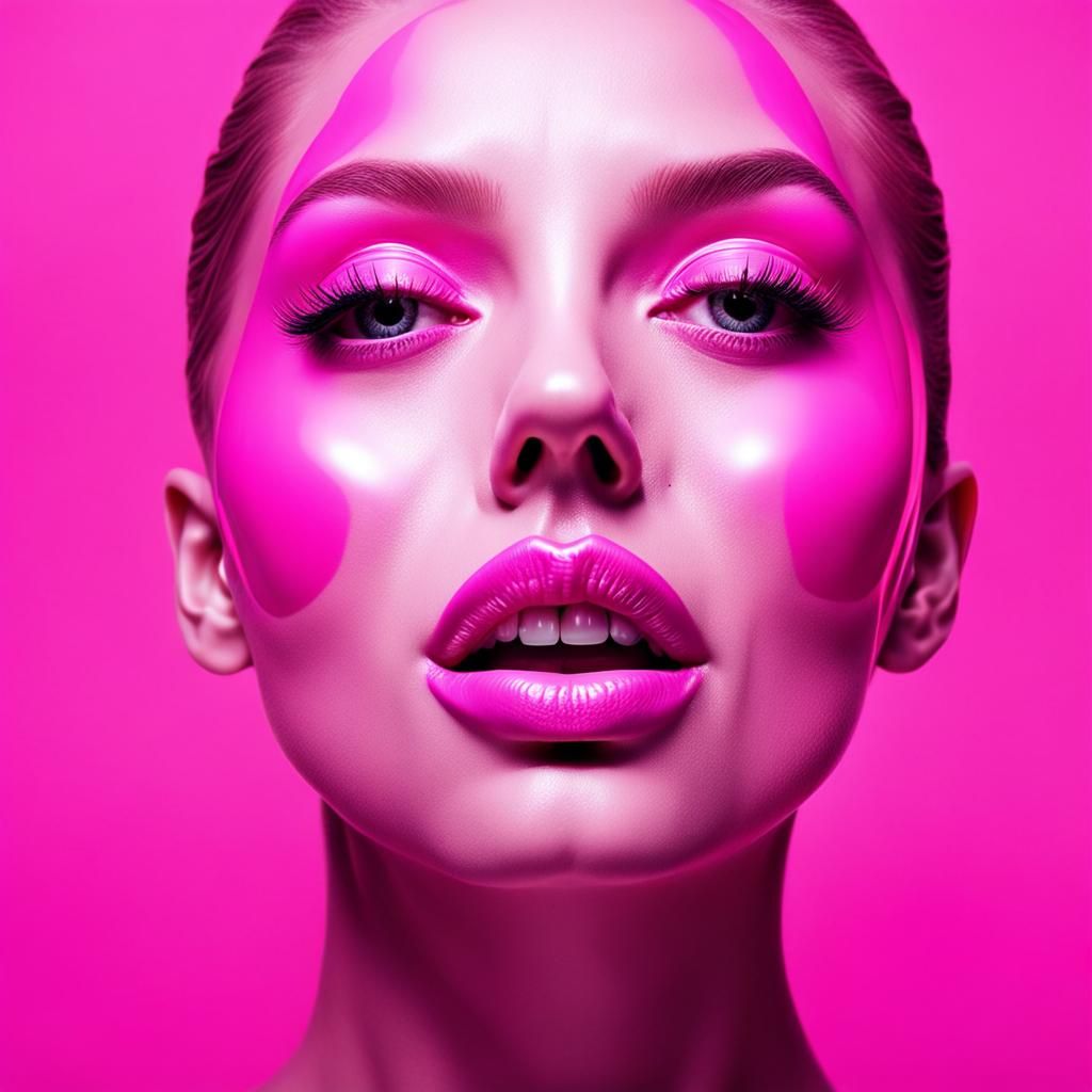 Disturbing Bizarre Image in Gloss Pink