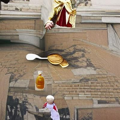 Saint Pancake Distributes Syrup to the Poor