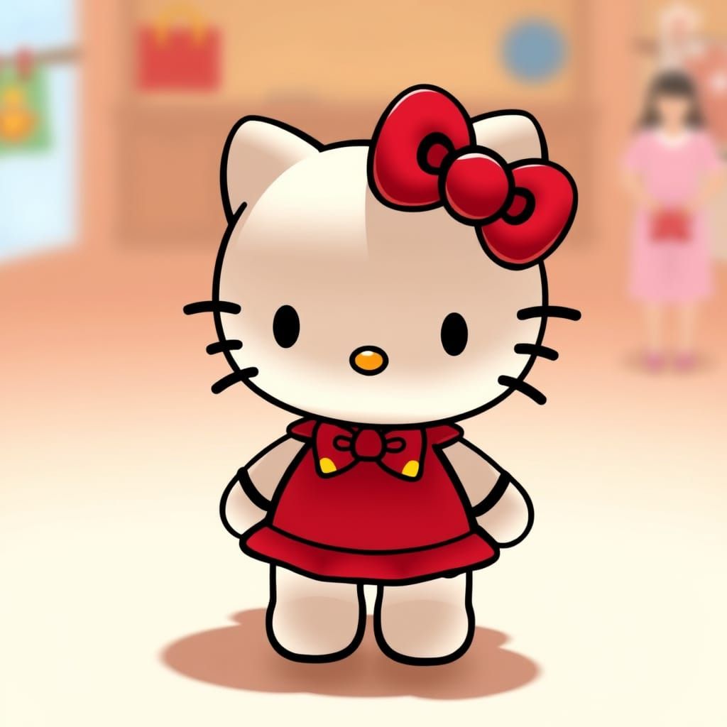 Hello Kitty AI Image