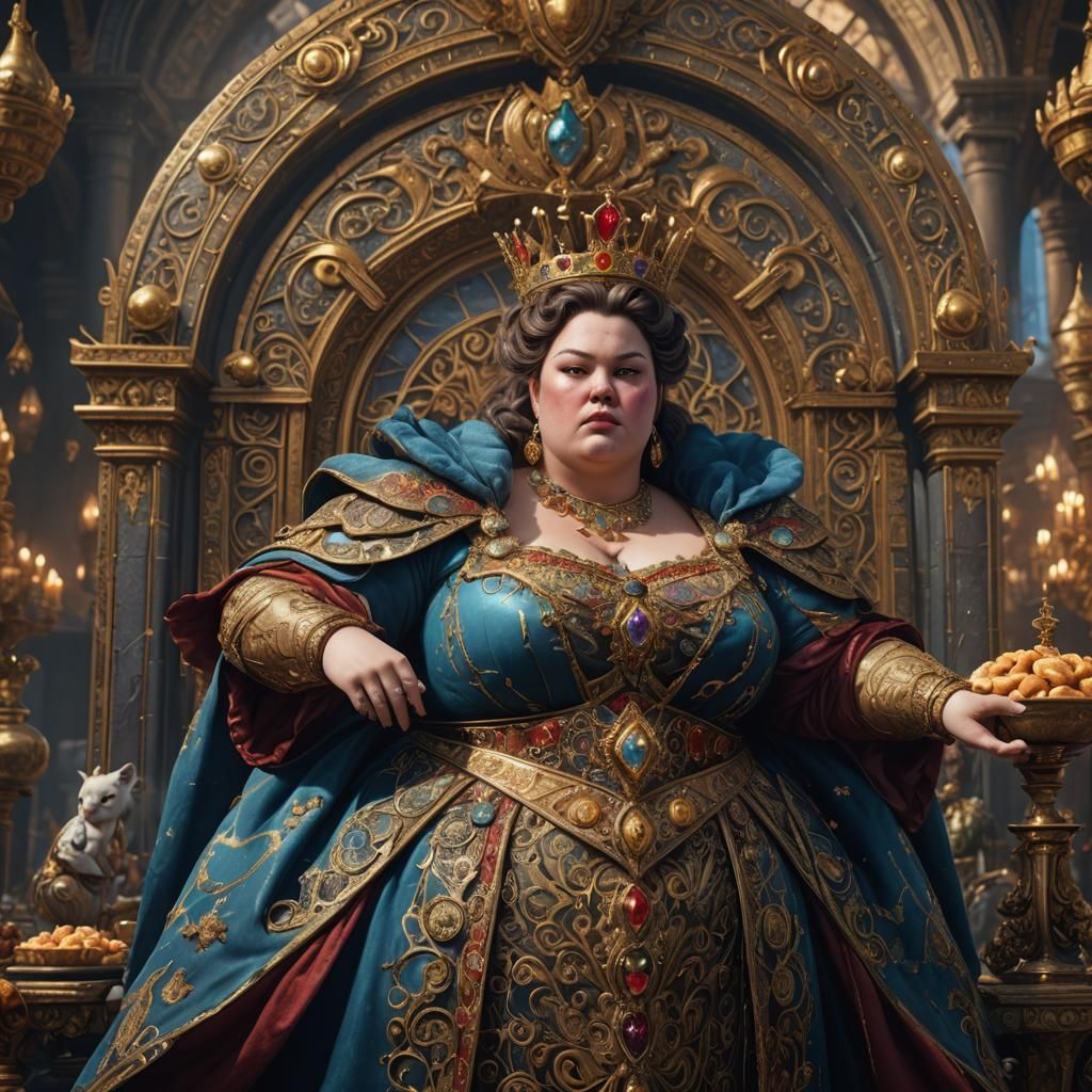 Fantastical Portrait of a Young Queen