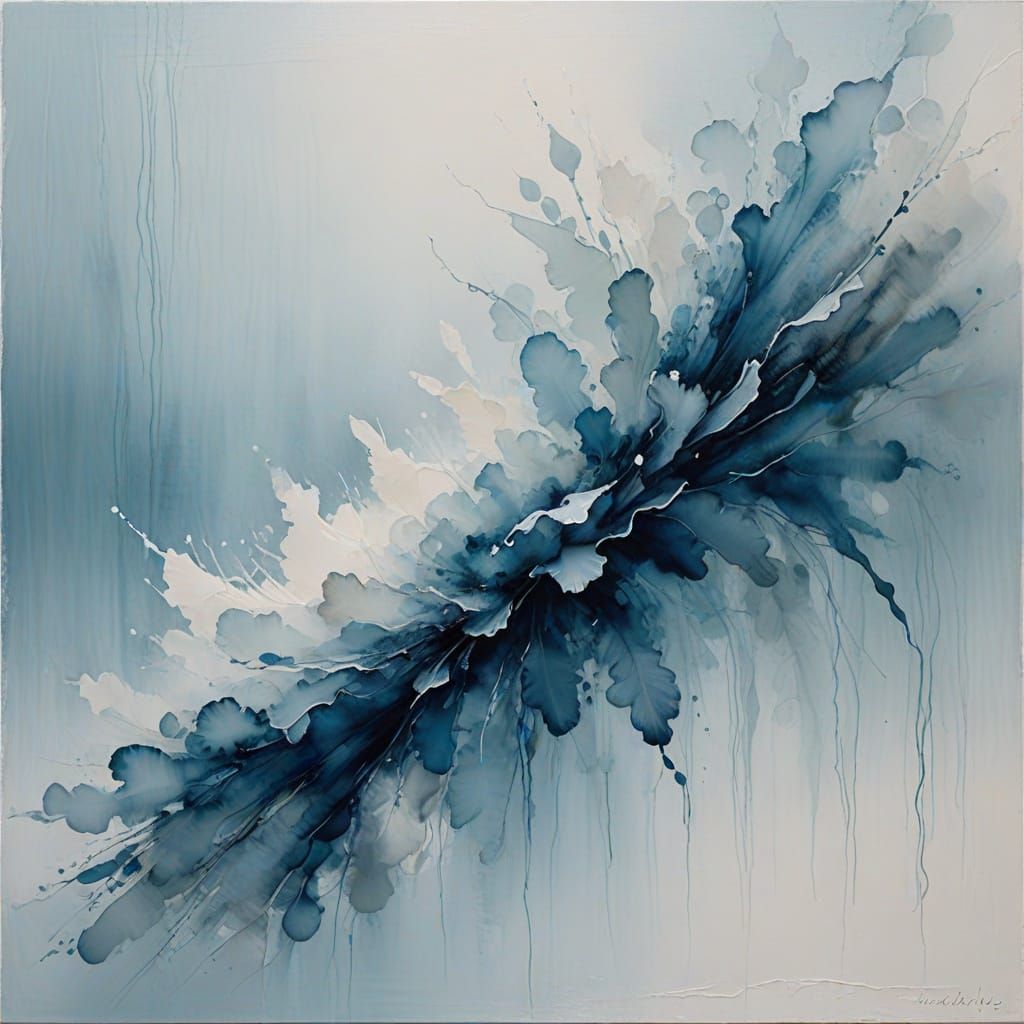 Abstract Transparency Art with Ethereal Atmosphere