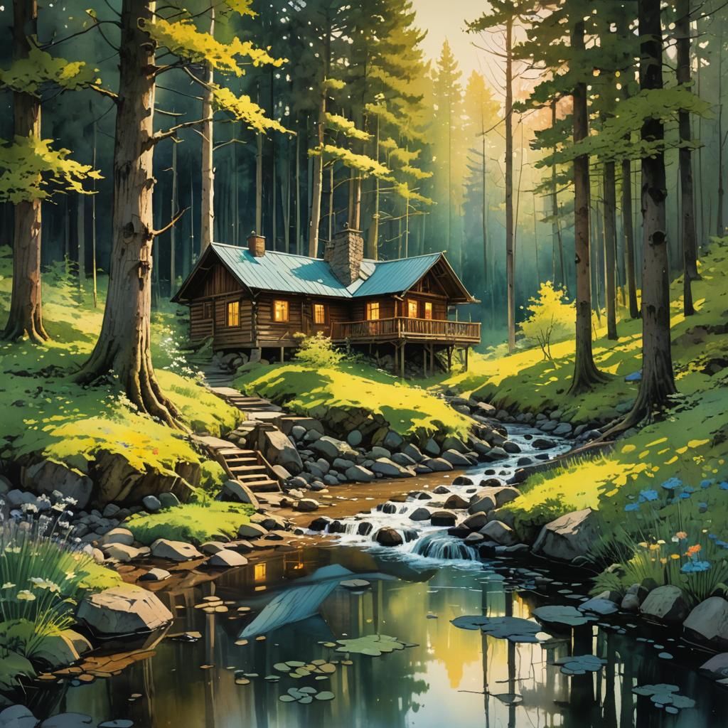 Spring Returns: Hyperdetailed Watercolour Masterpiece