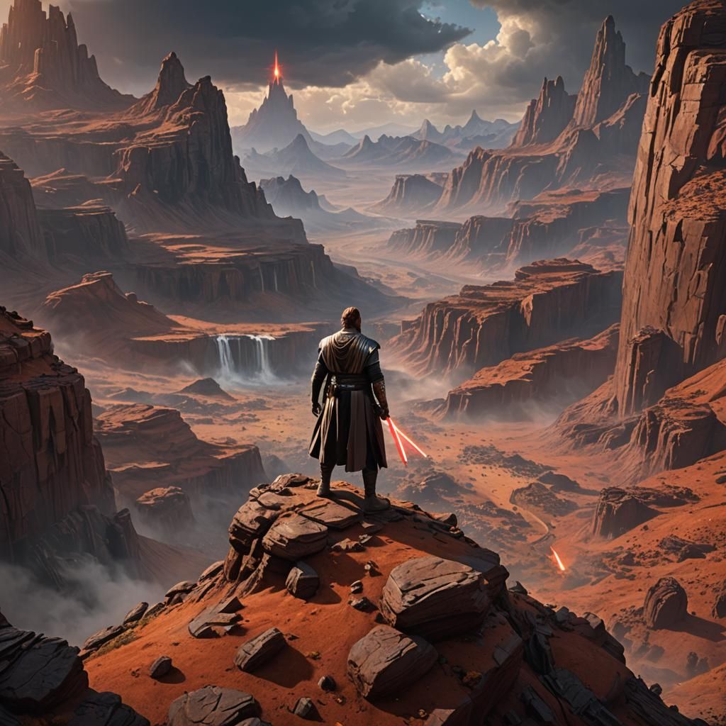 Obi-Wan's High Ground: Detailed Matte Painting