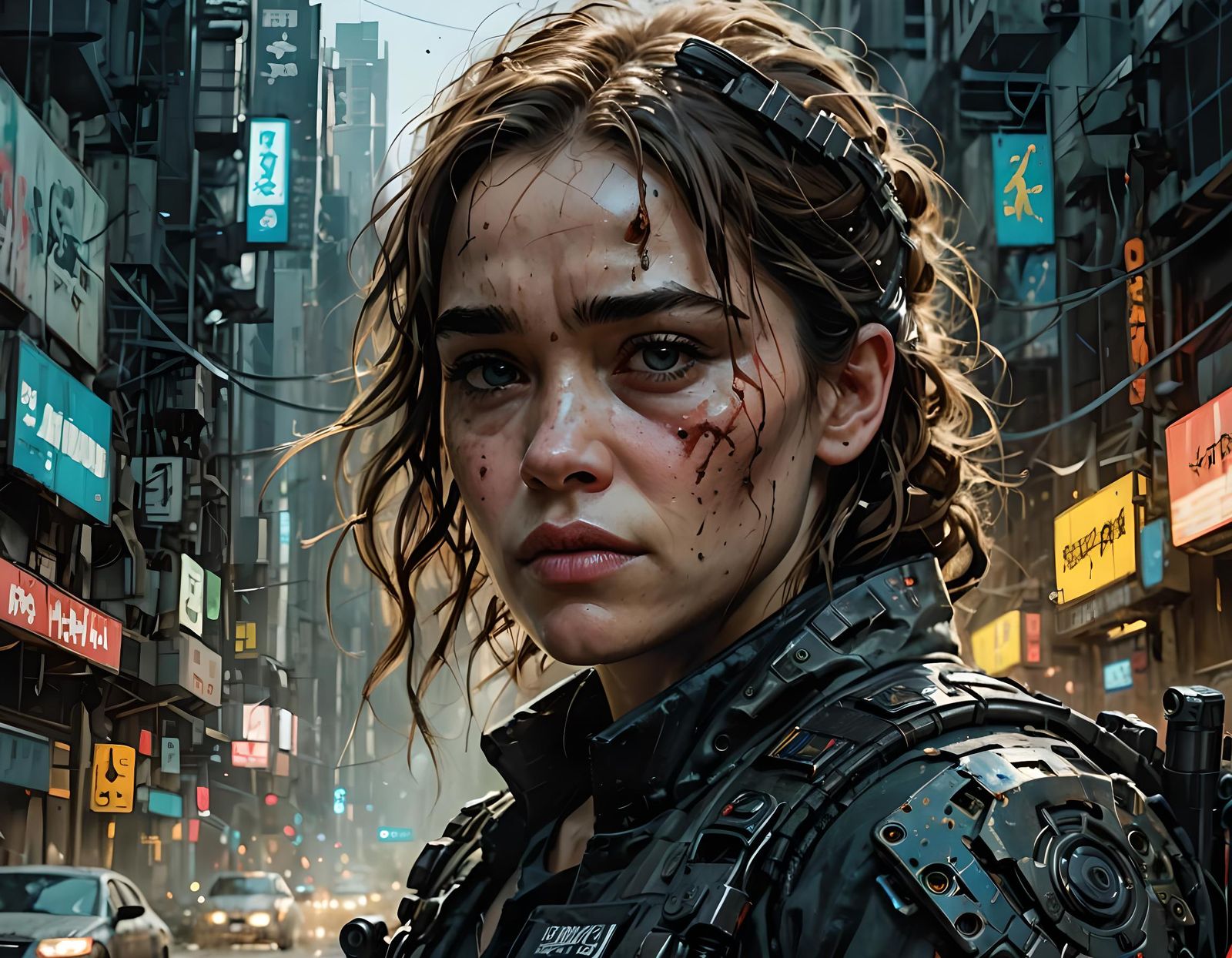 Sarah Connor Fine Art Matte Painting