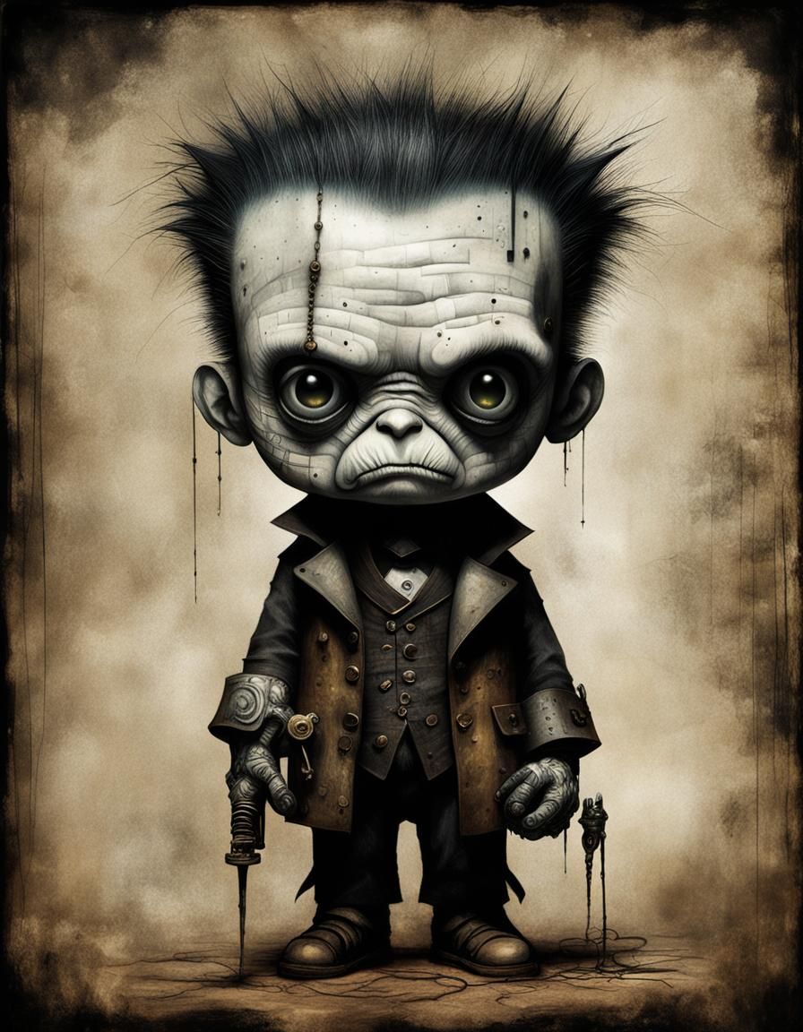 Demonic Cyborg Bear in Volcanic Hyperspace