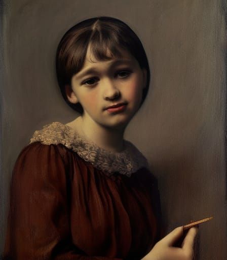 AI Generated Simple Artistic Portrait