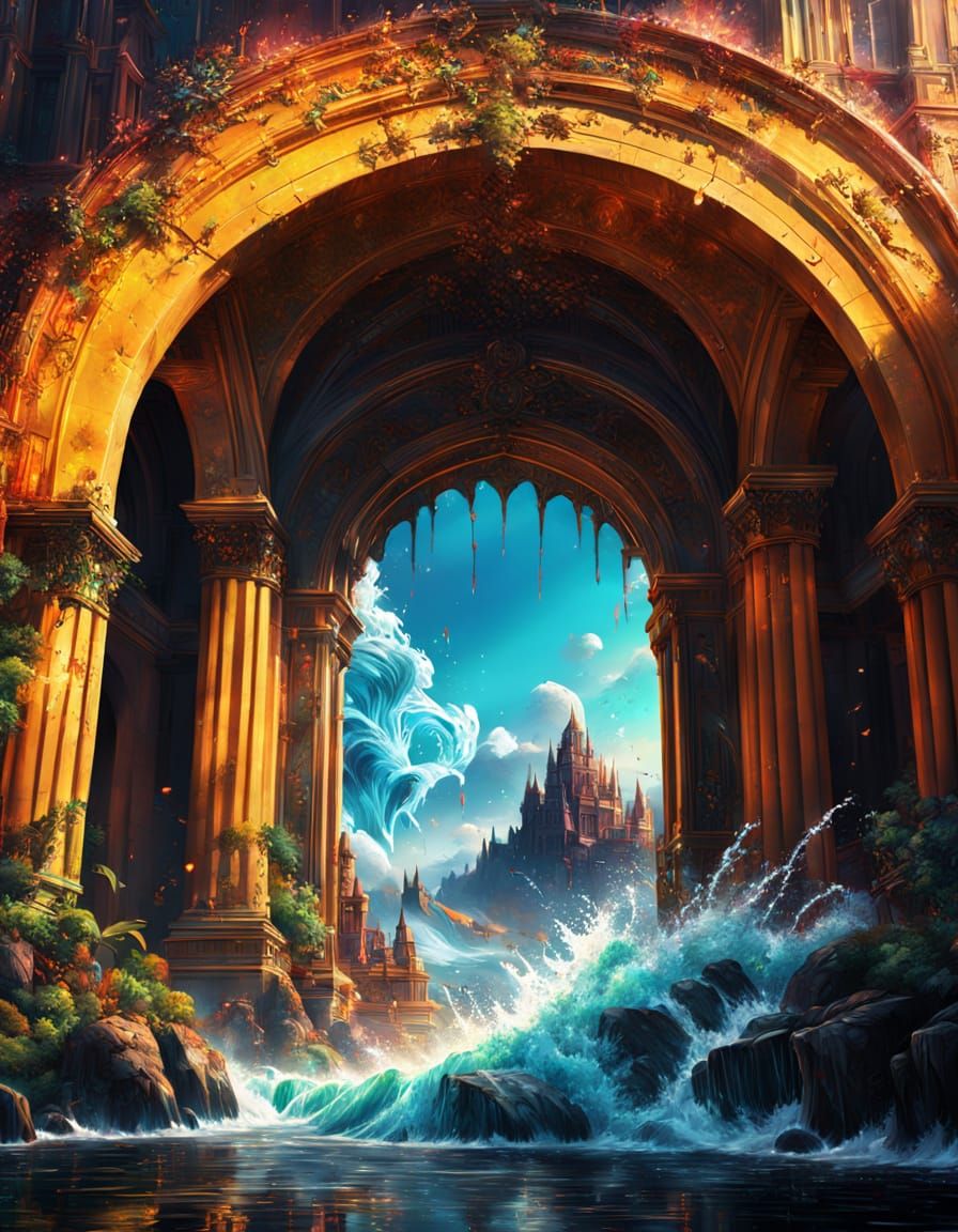 Dramatic Concept Art in Hyperrealistic Style