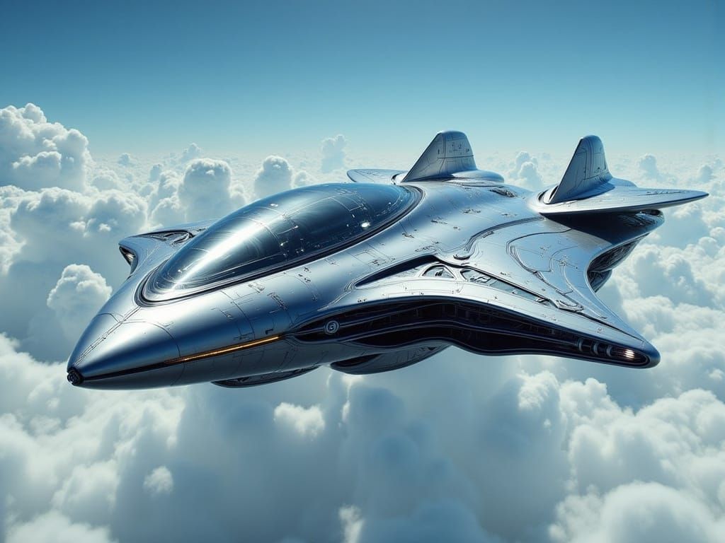 Futuristic F/A-3100 Hawk Air/Space Fighter