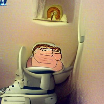 Peter Griffin on the Toilet