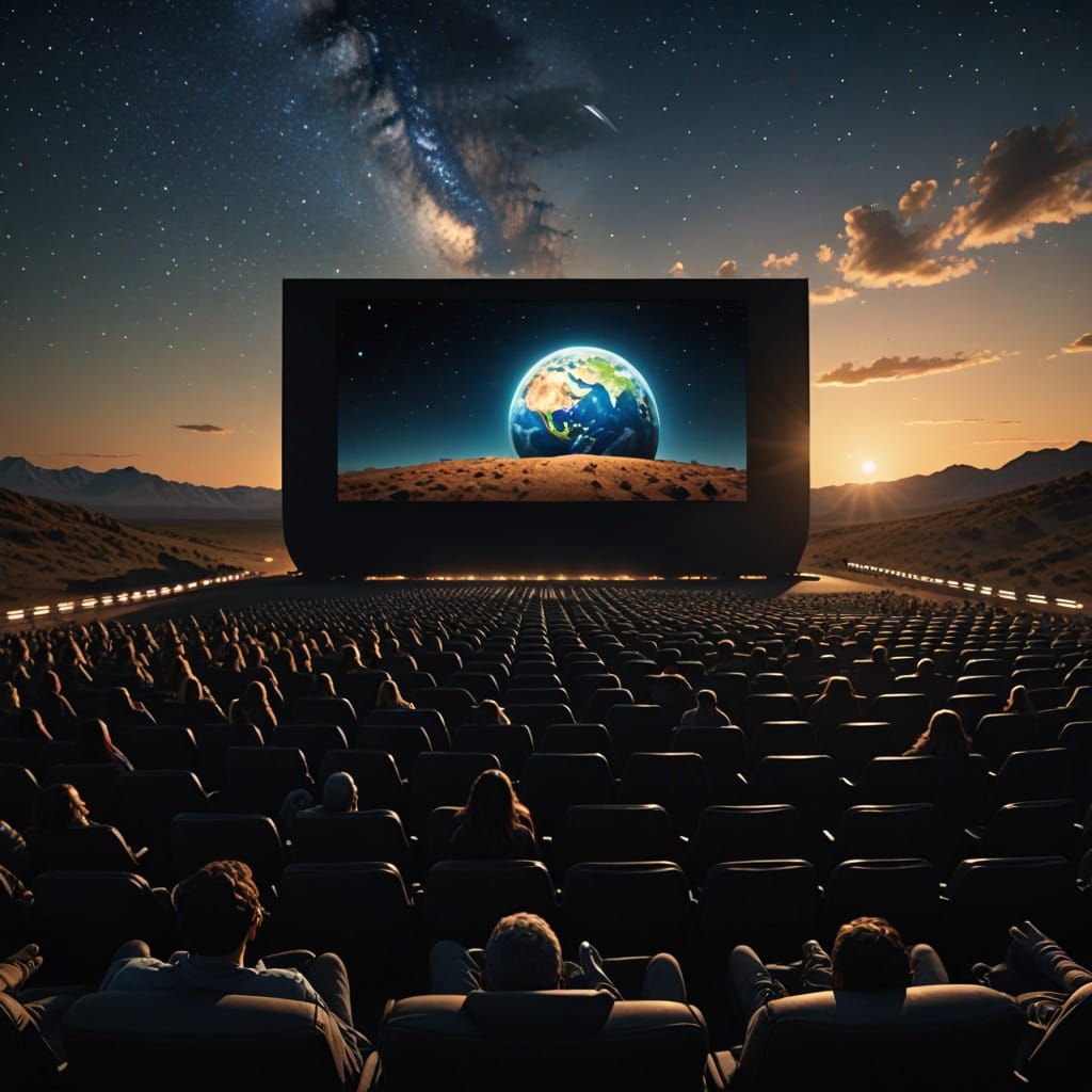 Earth as Drive-In Movie, Cinematic Lighting