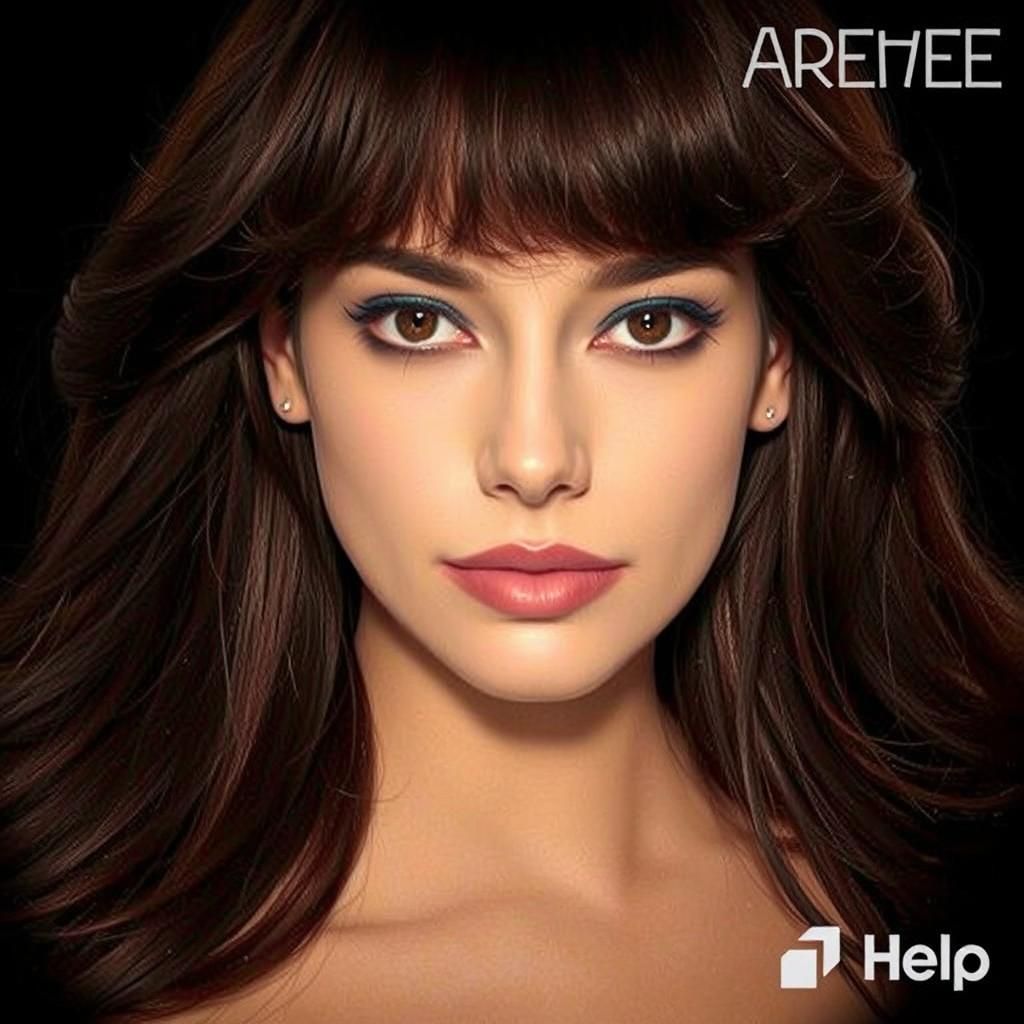 Elegant Woman with Bob Hairstyle in Impressionist Style