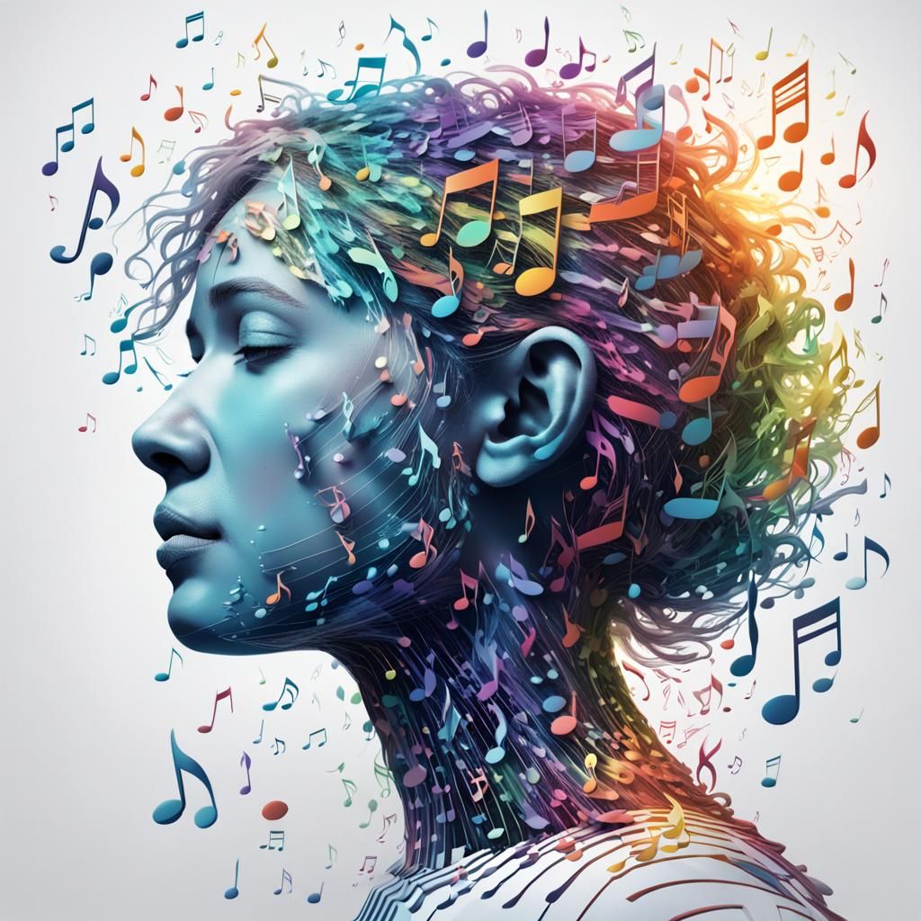 Music Personified: Hyperrealistic Splash Art