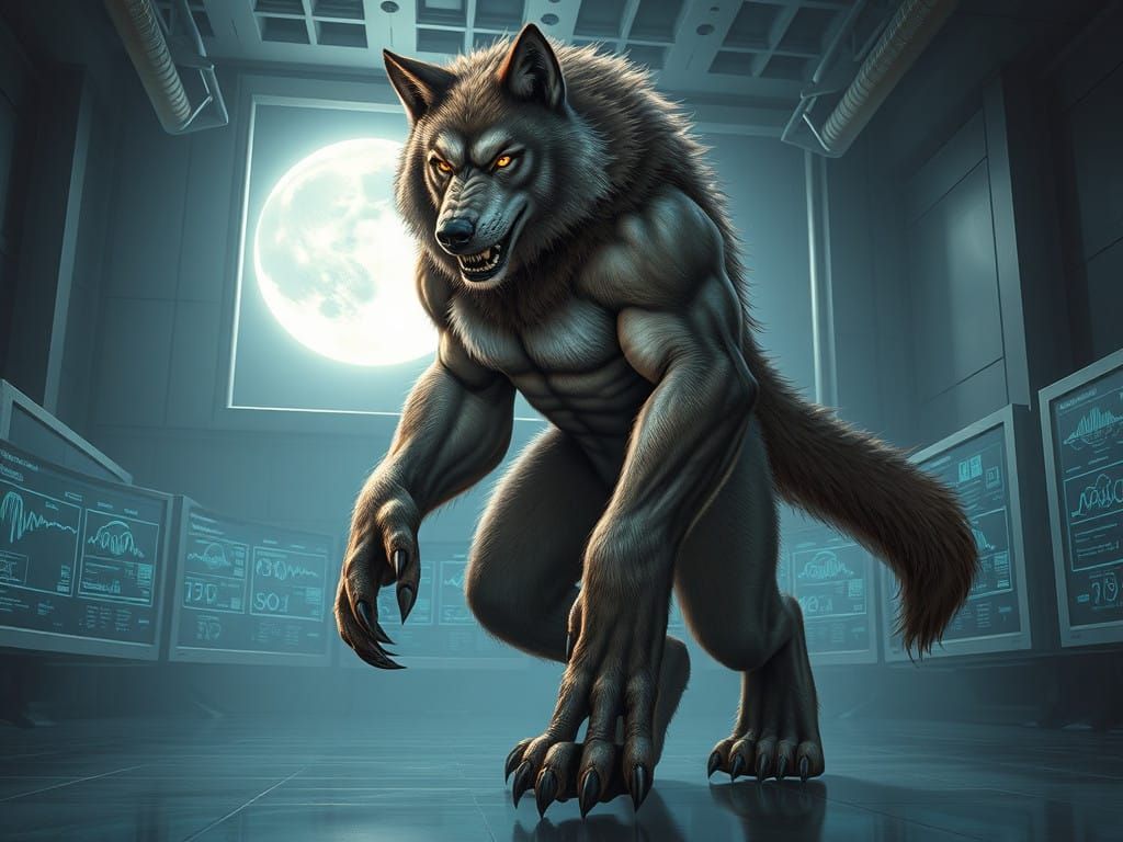 Cybernetic Werewolf Goddess Emerges from Laboratory
