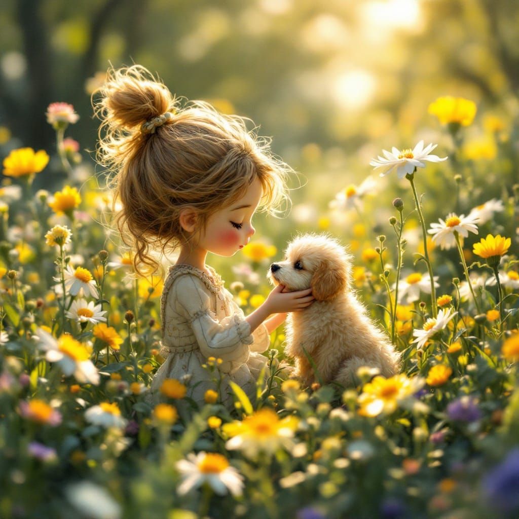 Delicate Whimsy: Tiny Humans Care for Itsy-Bitsy Dogs in Vib...