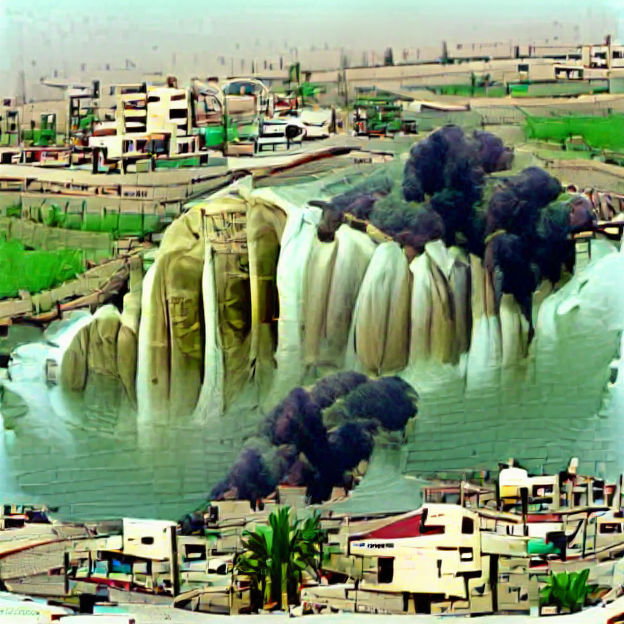 Stylized Map Illustration of Iraq