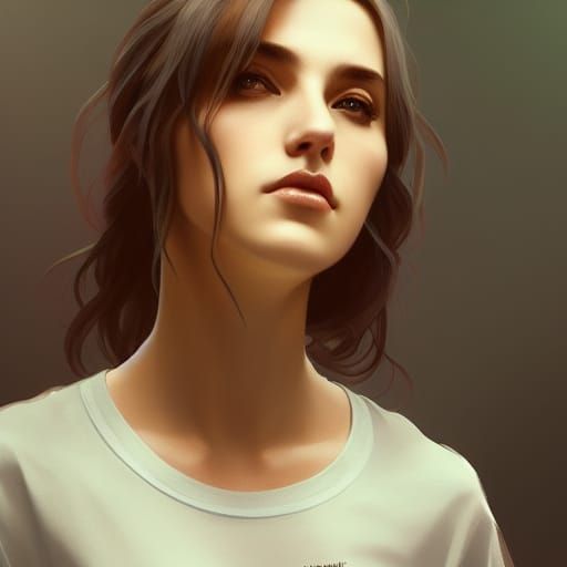 Hyperdetailed Portrait of a Cute Girl