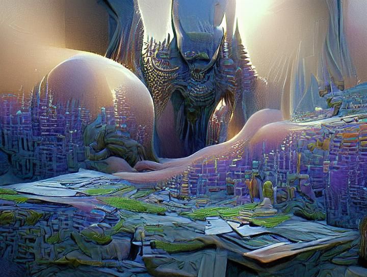 Sinister Fantasy Prayer Scene in 8K